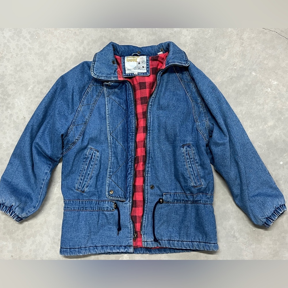 VTG 80s LONDON TOWNE Denim Jacket, Size M